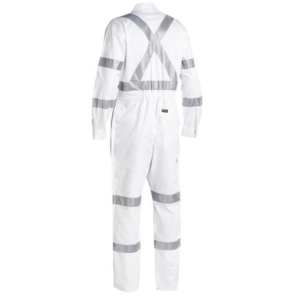 Bisley BC6806T 3M Taped White Drill Coverall