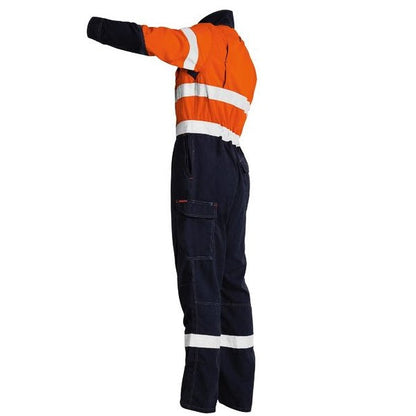 Bisley BC8086T Tencate Tecasafe® Plus 700 Taped Two Tone HiVis Engineered FR Vented Coverall