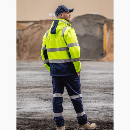 Bisley BJ6078T Taped Two Tone Hi Vis 3 In 1 Soft Shell Jacket