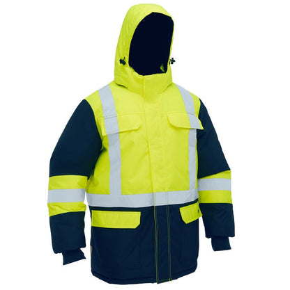 Bisley BJ6454HT H Taped Hi Vis Freezer Hooded Jacket