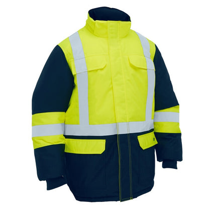 Bisley BJ6454HT H Taped Hi Vis Freezer Hooded Jacket