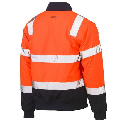 Bisley BJ6730T Taped Two Tone HiVis Bomber Jacket