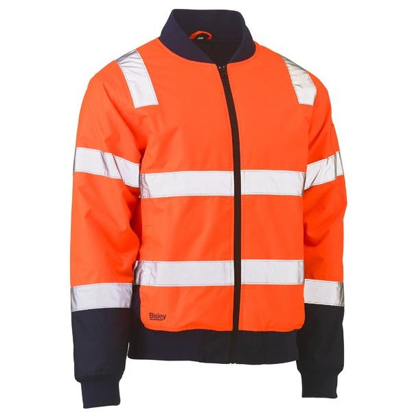 Bisley BJ6730T Taped Two Tone HiVis Bomber Jacket