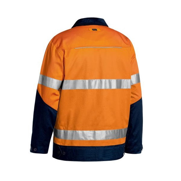 Bisley BJ6917T 3M Taped Two Tone HiVis Liquid Repellent Cotton Drill Jacket