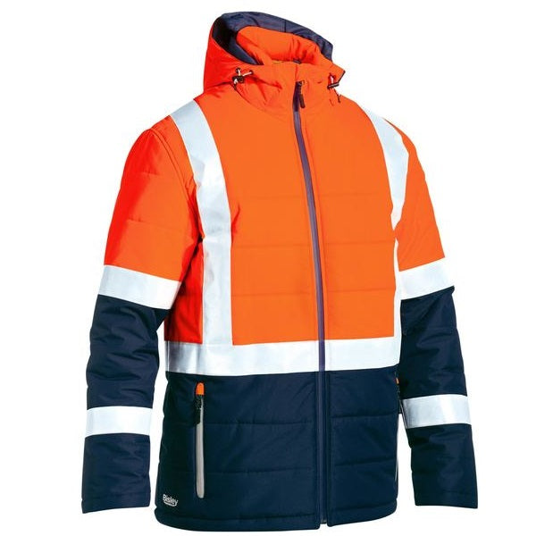 Bisley BJ6929HT Taped Two Tone HiVis Puffer Jacket