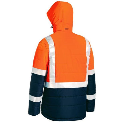 Bisley BJ6929HT Taped Two Tone HiVis Puffer Jacket