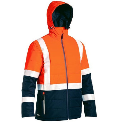 Bisley BJ6929HT Taped Two Tone HiVis Puffer Jacket