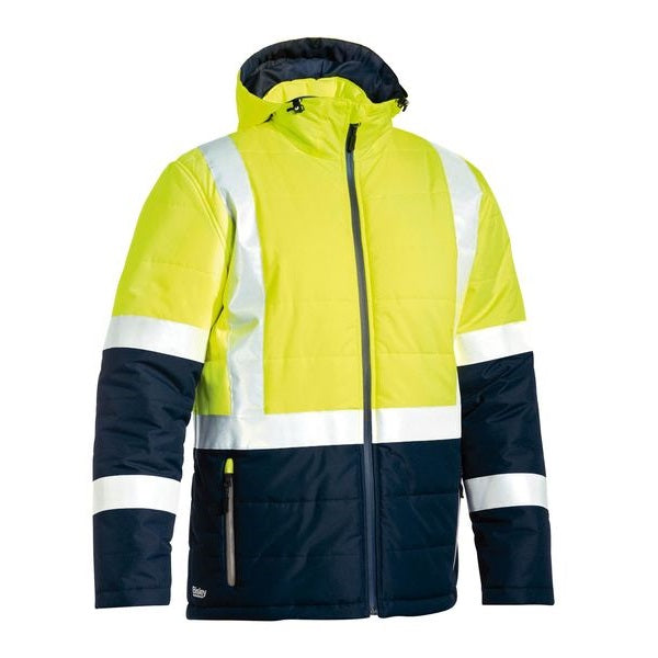 Bisley BJ6929HT Taped Two Tone HiVis Puffer Jacket