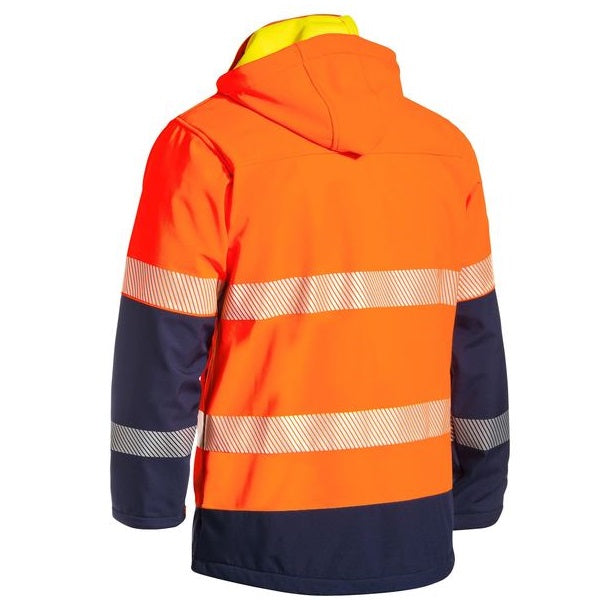 Bisley BJ6934T Taped Two Tone HiVis Ripstop Softshell Jacket