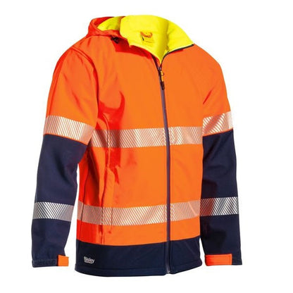 Bisley BJ6934T Taped Two Tone HiVis Ripstop Softshell Jacket