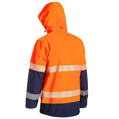 Bisley BJ6934T Taped Two Tone HiVis Ripstop Softshell Jacket
