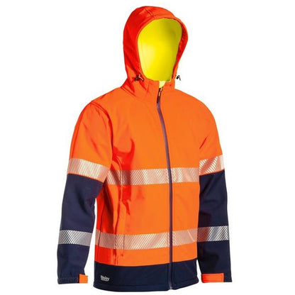Bisley BJ6934T Taped Two Tone HiVis Ripstop Softshell Jacket