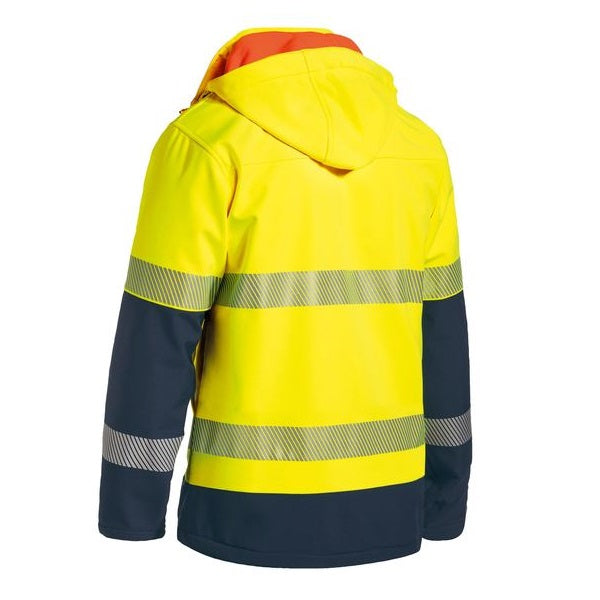 Bisley BJ6934T Taped Two Tone HiVis Ripstop Softshell Jacket
