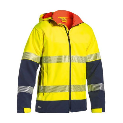 Bisley BJ6934T Taped Two Tone HiVis Ripstop Softshell Jacket