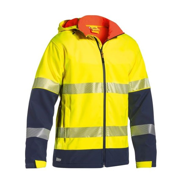 Bisley BJ6934T Taped Two Tone HiVis Ripstop Softshell Jacket