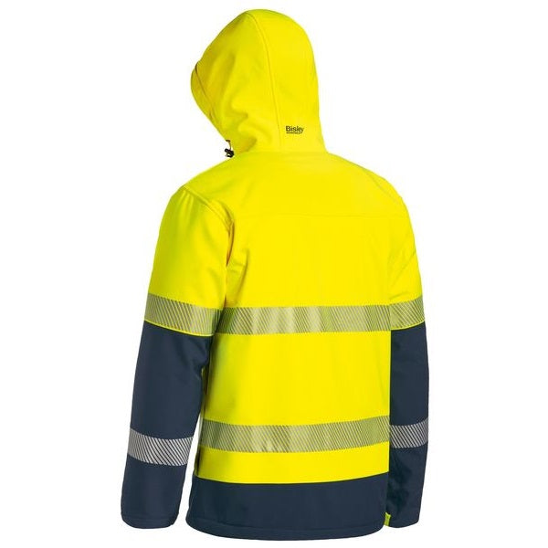 Bisley BJ6934T Taped Two Tone HiVis Ripstop Softshell Jacket