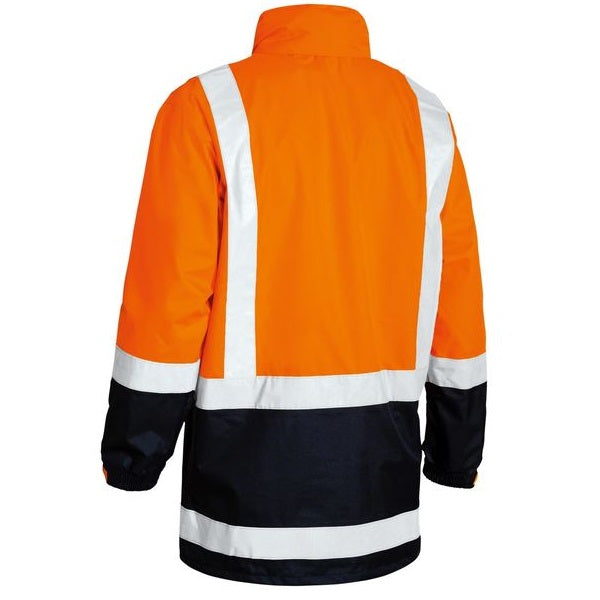 Bisley BJ6966T Two Tone Taped HiVis Rain Shell Jacket