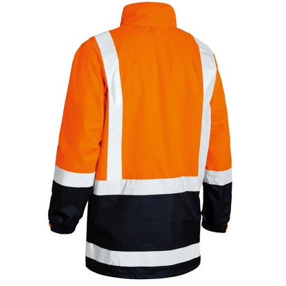 Bisley BJ6966T Two Tone Taped HiVis Rain Shell Jacket