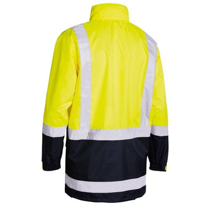 Bisley BJ6966T Two Tone Taped HiVis Rain Shell Jacket