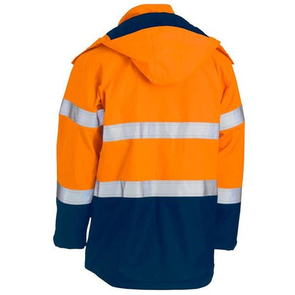 Bisley BJ8110T Taped Two Tone HiVs FR Wet Weather Shell Jacket