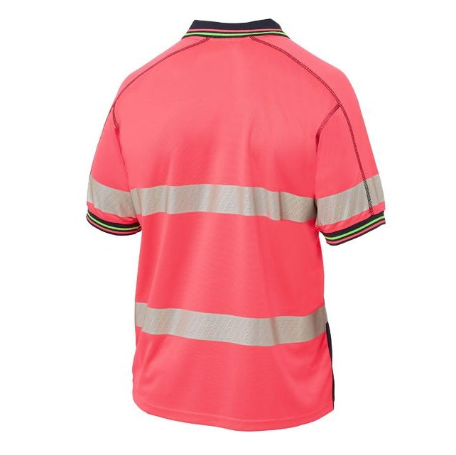Bisley BK1219T Taped Two Tone HiVis Polyester Mesh S/S Polo Shirt