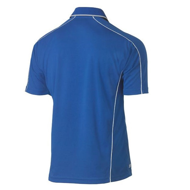 Bisley BK1425 Men's Cool Mesh Polo With Reflective Piping Royal