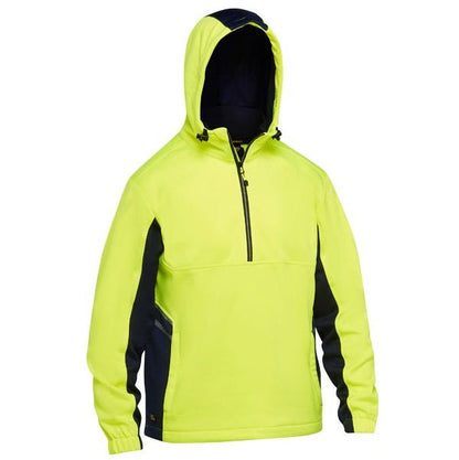 Bisley BK6571 Hivis Liquid Replellent Fleece Hoodie
