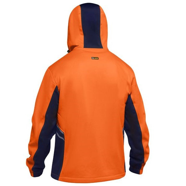 Bisley BK6571 Hivis Liquid Replellent Fleece Hoodie