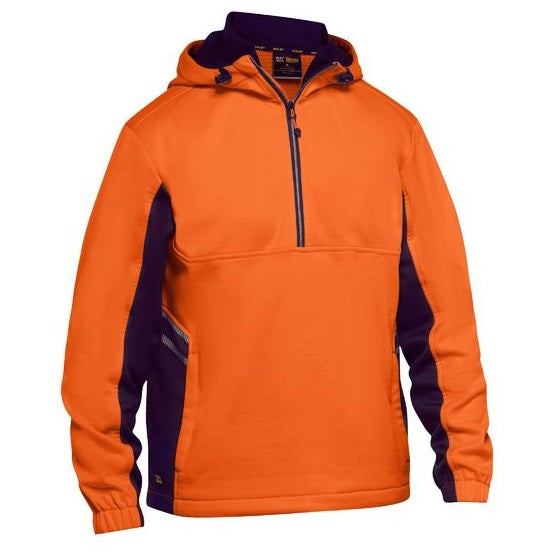 Bisley BK6571 Hivis Liquid Replellent Fleece Hoodie