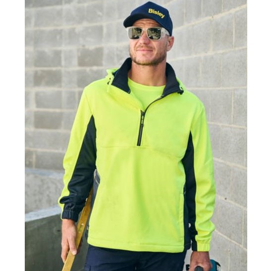 Bisley BK6571 Hivis Liquid Replellent Fleece Hoodie