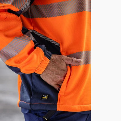 Bisley BK6571T FLX & Move™ Hi Vis Taped Liquid Repellent Fleece Hoodie