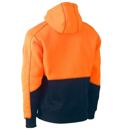 Bisley BK6619 HiVis 2-Tone Fleece Pullover Hoodie