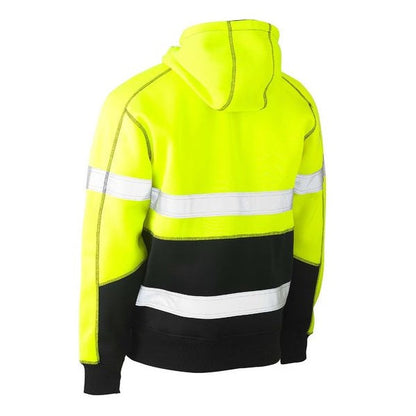 Bisley BK6619T Taped HiVis 2-Tone Fleece Pullover Hoodie