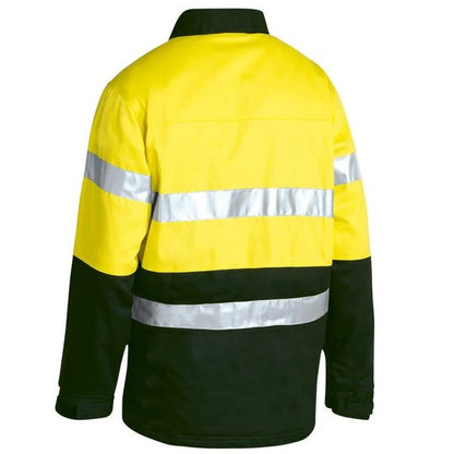 Bisley BK6710T Two Tone HiVis Drill Jacket 3M Reflective Tape
