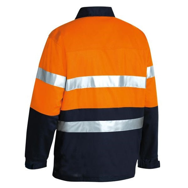Bisley BK6710T Two Tone HiVis Drill Jacket 3M Reflective Tape