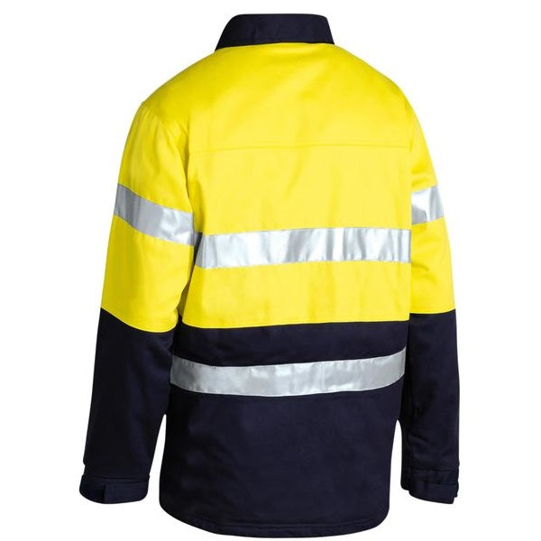 Bisley BK6710T Two Tone HiVis Drill Jacket 3M Reflective Tape