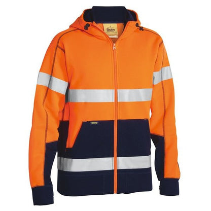Bisley BK6819T Taped HiVis Fleece Hoodie