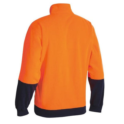 Bisley BK6889 HiVis Polar Fleece Zip Pullover
