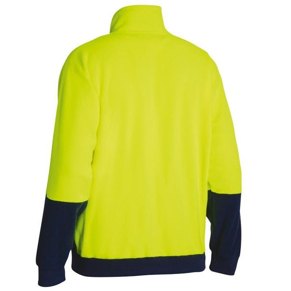 Bisley BK6889 HiVis Polar Fleece Zip Pullover