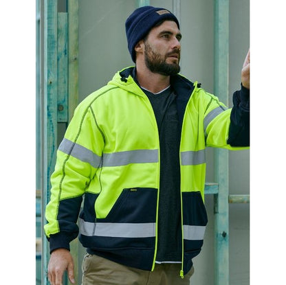 Bisley BK6988T Taped HiVis Fleece Hoodie With Sherpa Lining