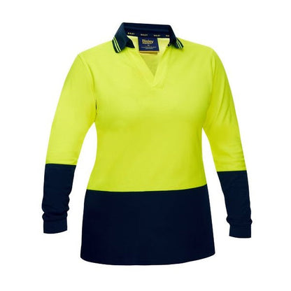 Bisley BKL6234 Womens Hi Vis V-Neck Polo