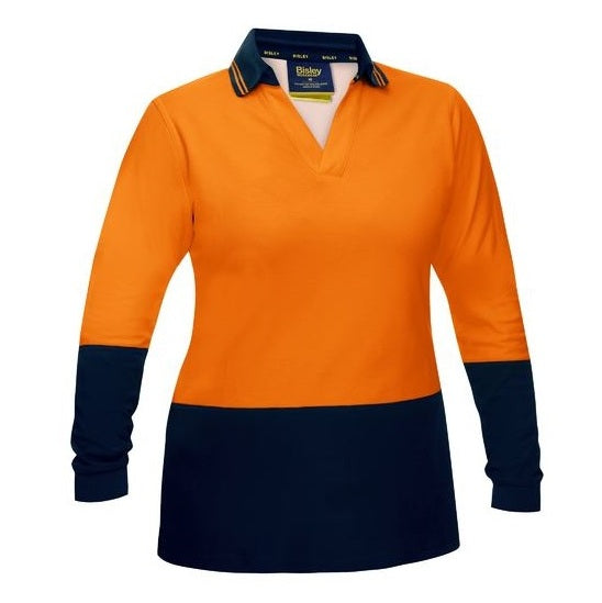 Bisley BKL6234 Womens HiVis V-Neck Polo
