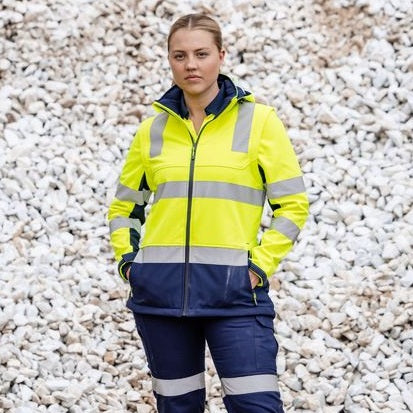 Bisley BKL6571T Womens FLX & Move™ Hi Vis Taped Liquid Repellent Fleece Hoodie