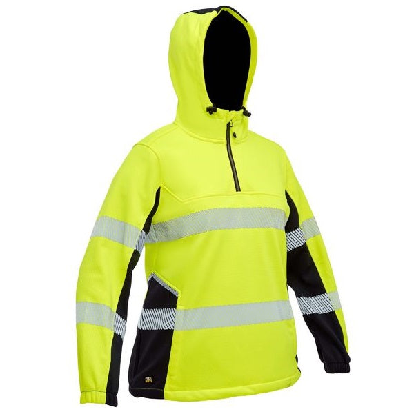 Bisley BKL6571T Womens FLX & Move™ Hi Vis Taped Liquid Repellent Fleece Hoodie