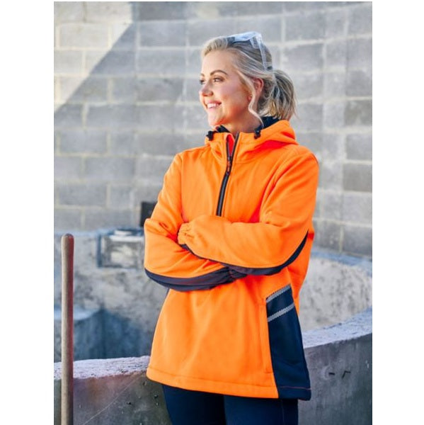 Bisley BKL6571 Womens HiVis Liquid Replellent Fleece Hoodie