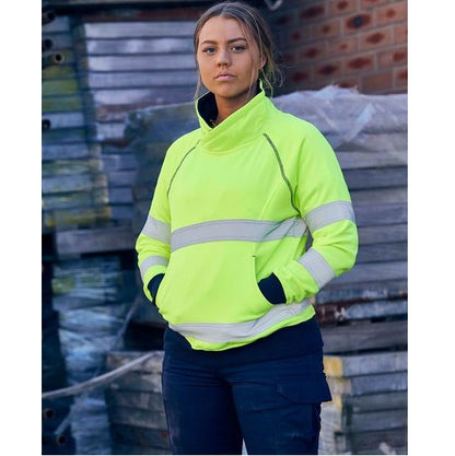 Bisley BKL6818T Womens Taped HiVis Fleece Jumper