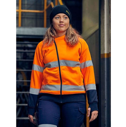 Bisley BKL6819T Womens Taped HiVis Fleece Hoodie