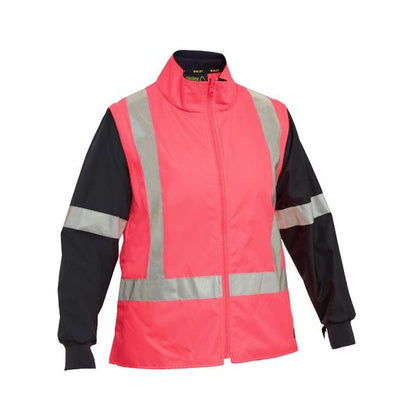 Bisley BKL6975 Womens Taped Hi Vis 5 In 1 Rain Jacket