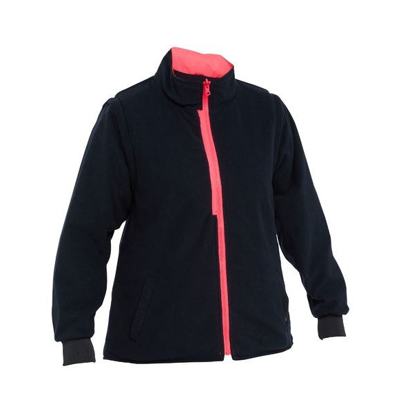 Bisley BKL6975 Womens Taped Hi Vis 5 In 1 Rain Jacket