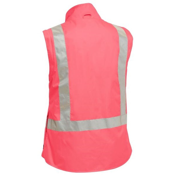 Bisley BKL6975 Womens Taped Hi Vis 5 In 1 Rain Jacket